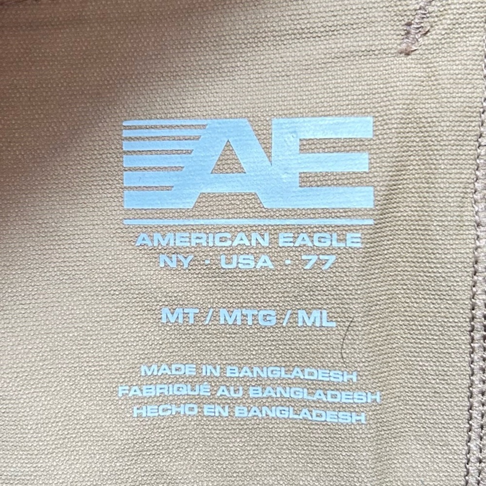 American Eagle Outfitters Men's Tan Tech Joggers Medium Tall Modern Utility - Picture 3 of 10